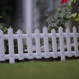 PVC Garden Fence Lawn Flowerbeds Plant Borders Decorative Garden Yard