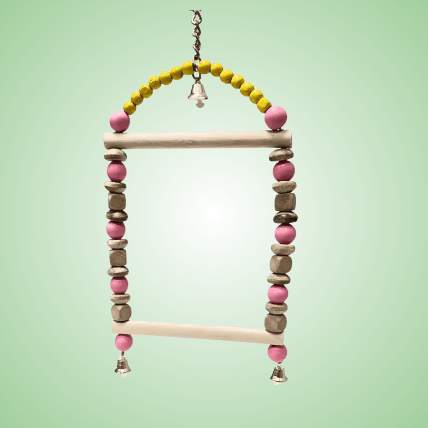 (pack of two) Bird Rainbow Toy – Colorful Hanging Chew Toy for Parrots, Budgies, Cockatiels, and Small Birds | Interactive Cage Accessories